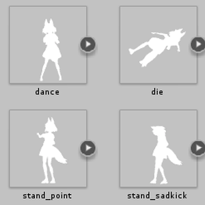 VRChat Expression Menu 用 Emote アイコン