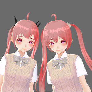 【vroid】２パターンツインテール【ヘアプリセット】