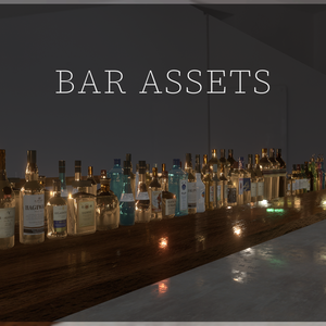 〔VRChat小物販売〕Bar Assets < バーセット >