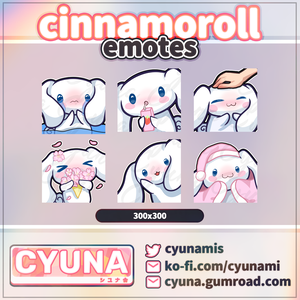Cinnamoroll (Sanrio) Emotes Pack