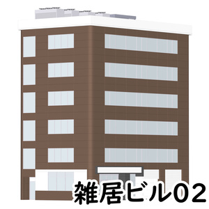 【3D素材】雑居ビル02【.fbx】