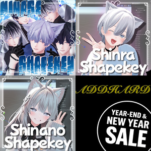 年末年始限定 水瀬 森羅 しなの 追加Shapekey 2種お得セット