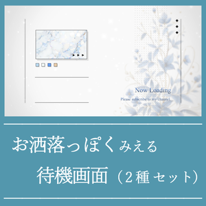 【動画素材】お洒落っぽくみえる待機画面(2種セット)