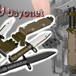 M9 bayonet 【MMDモデル配布】