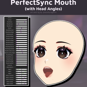 Live2Dスタディファイル - PerfectSync Mouthと頭の動き（ARKit Blendshapesパラメータ）