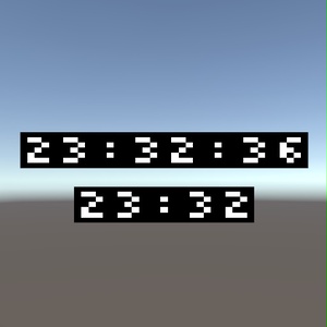 VRChatワールド用軽量時計 SimpleClock