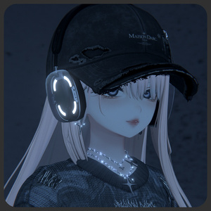 【3Dモデル】ClearHeadPhone/クリアヘッドホン【VRChat想定】 缩略图 7