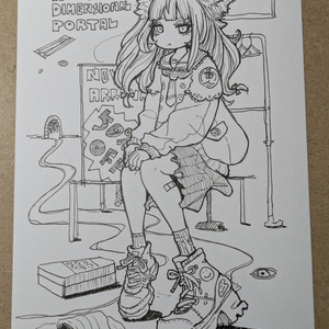 手描きイラスト　3　B6サイズ