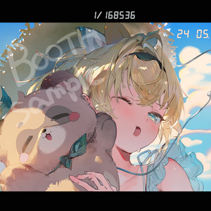 C105《等身大タペストリー：フワワ/モココ》 - Icomochi - BOOTH