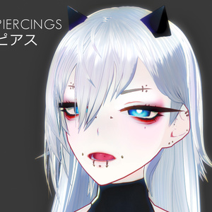 【無料】ピアス【VRoid】Piercings【Free】