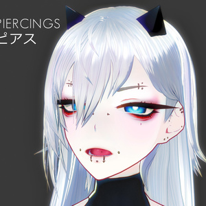 【無料】ピアス【VRoid用】
