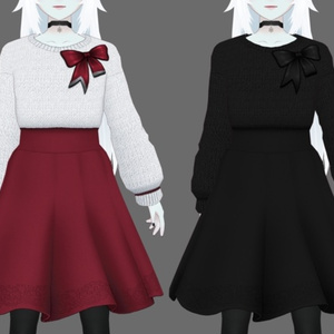 【VRoid】クリスマスドレス Xmas Dress【2 colors】