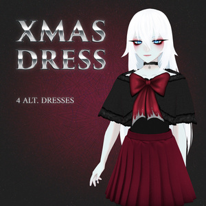【VRoid用】クリスマスドレス