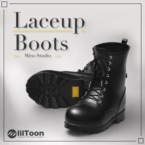 【20アバター対応】Laceup Boots 【VRC衣装】