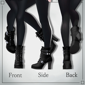 【13アバター対応】Lacebelt Heel Boots【VRC衣装】 缩略图 2