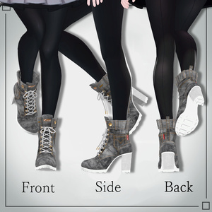 Denim HeelBoots 缩略图 2