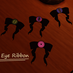 【VRChat想定】Dragon Eye Ribbon 【アクセサリー】