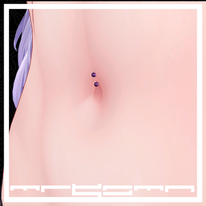 AIRI 「愛莉」 おへそのピアス -  배꼽 피어싱 - Navel Piercing