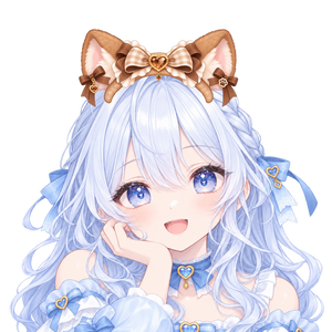 【無料】VTuber用 アニマルカチューシャ 3種セット｜VTube Studio対応・透過PNG