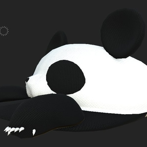 パンダの帽子【オリジナル3Dアクセサリ】 缩略图 3