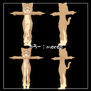 【マヌカ対応】3D衣装モデル《きぐるみパジャマ【ねこ】》 【複数アバター対応予定】 缩略图 4