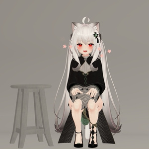【複数アバター対応】3D衣装モデル《S・Chinese dress（チャイナ服）》 缩略图 10