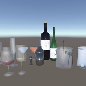 3D! カクテルとワインセット(15items)　cocktail and wine