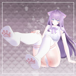 Cat paw knee socks [A02]