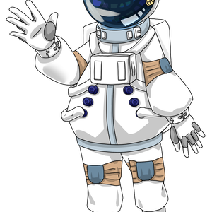 キャラクター立ち絵「宇宙服」