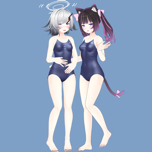 【RSよそのこ衣装】新スクール水着 for あのん/むろむ 缩略图 2