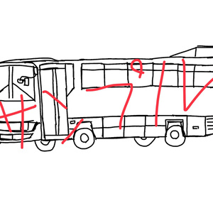 バス🚌　塗り絵🖼️　無料！