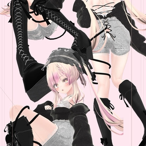 【8アバター対応】Back lace up classic【VRChat想定】 缩略图 17