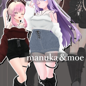 【8アバター対応】Back lace up classic【VRChat想定】 缩略图 10