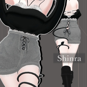 【8アバター対応】Back lace up classic【VRChat想定】 缩略图 11