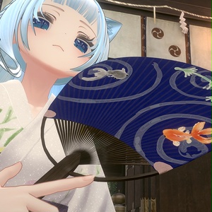 【無料配布】うちわ 風が出る！巨大化する！うちわギミック (2025) ver1.3 デスクトップ対応 缩略图 10