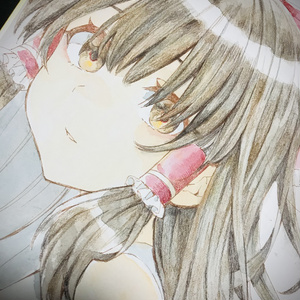 【博麗霊夢】直筆イラスト色紙 【東方Project】