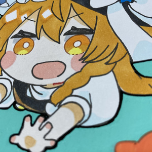 【直筆イラスト色紙】ミニ魔理沙