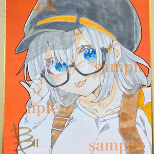 【直筆イラスト色紙】アイボスあかり
