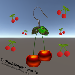 🍒櫻桃耳環🍒(cherry earrings)
