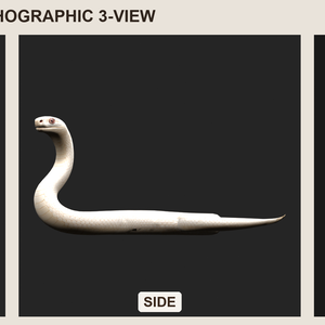 【3Dモデル】白蛇 WHITE SNAKE STANDARD｜5000ポリゴン・リグ付き・OBJ/FBX
