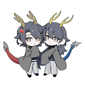 辰年局長アクリルキーホルダー