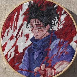 【PDF/XSD】 脹相｜呪術廻戦｜クロスステッチ図案｜Cross Stitch Pattern