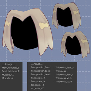 アバター向け髪型『生真面目センターパート+ヘアアレンジセット』- By バーチャル餓狼ロロミ / CP3 缩略图 10
