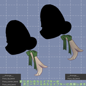 アバター向け髪型『生真面目センターパート+ヘアアレンジセット』- By バーチャル餓狼ロロミ / CP3 缩略图 12