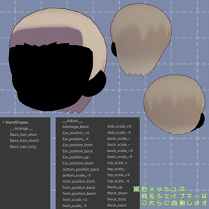 アバター向け髪型『生真面目センターパート+ヘアアレンジセット』- By バーチャル餓狼ロロミ / CP3 缩略图 9