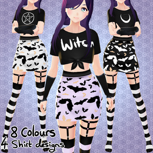 [VRoid] Pastel Goth Outfit