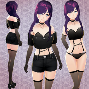 [VRoid] Dark Heart Gothic Outfit