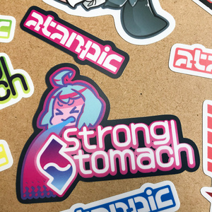 ステッカー：StrongStomach【ネオン】