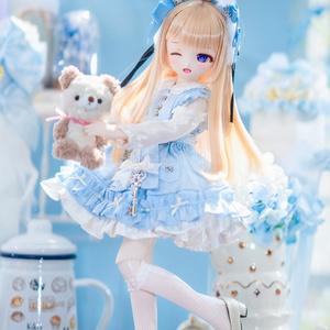 完売御礼】「月酔いの狐さま」MDD・SDM通用 ドール服 着物 和洋服 11点