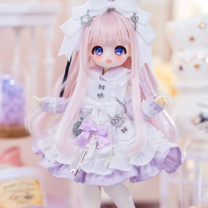 カカ星球】【6-7, 7-8, 8.5-9inch】ドールウィッグ ハーフツイン